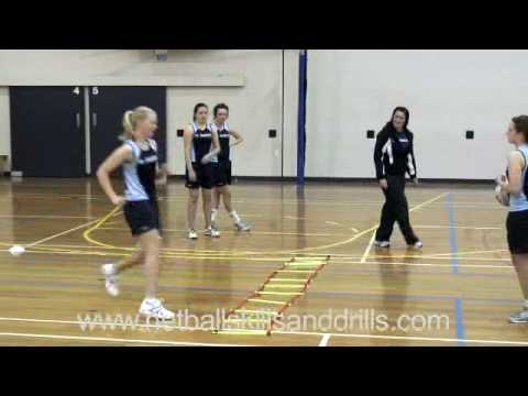 Netball Skills and Drills - Level 2 Ladder Drills - YouTube