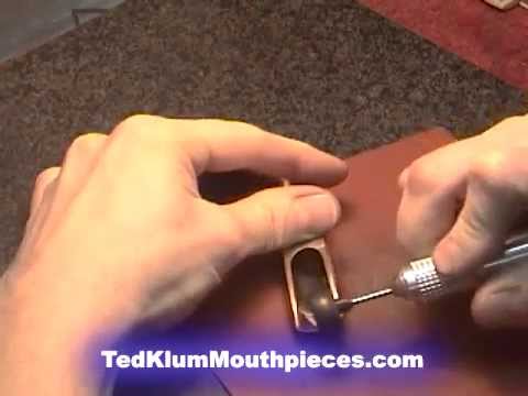 Ted Klum Works on Tenor Mouthpiece Facing