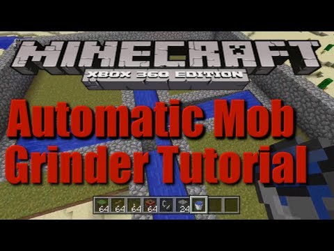 Minecraft Xbox 360 Automatic Mob Grinding Explained - Automatic Animal