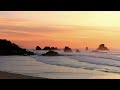 1 Hour of Relaxing Ocean Waves at Sunset (HD)