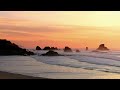 1 Hour of Relaxing Ocean Waves at Sunset (HD)