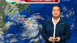 24 Oras: PAGASA: Bagyong Labuyo, posibleng mag-landfall bukas