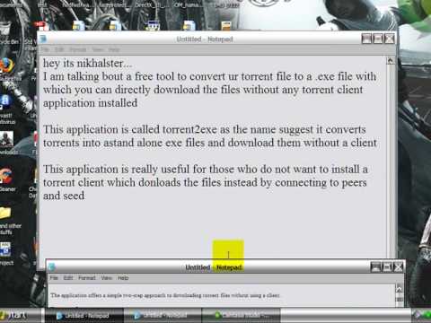 Convert Torrent Files to exe and download them directly - YouTube