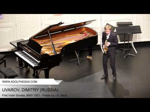Dinant 2014 - UVAROV Dmitry (First Violin Sonata, BWV 1001 - Presto by J.S. Bach)