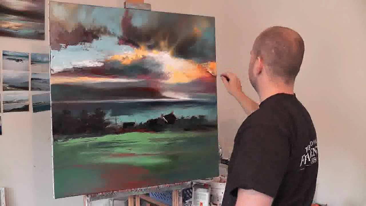 Uig Sky Part2: Scottish Landscape Oil Painting Demo by artist Scott