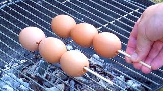 Huevos a la parrilla, increíble!