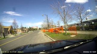 Meteor Toronto Sunday May 4, 2014 - caught on dashcam