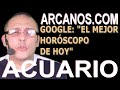 Video Horóscopo Semanal ACUARIO  del 13 al 19 Diciembre 2020 (Semana 2020-51) (Lectura del Tarot)