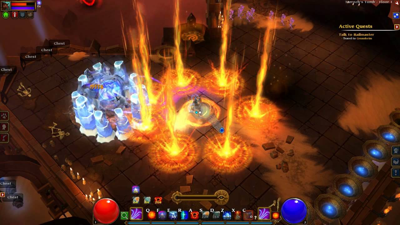 Torchlight 2 - Full Tarroch's Tomb Run on Elite (Embermage …