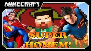 Minecraft - SEJA O SUPER HOMEM!! Mod Showcase SuperMan