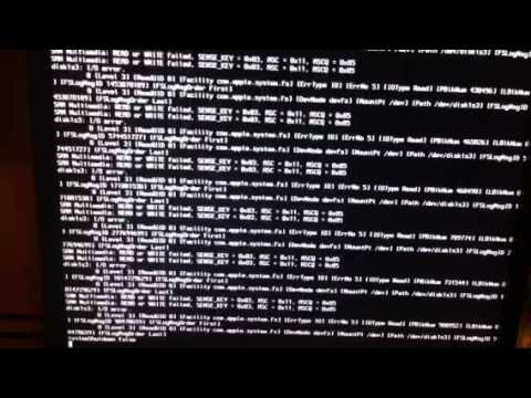 Unable to install OSX 10.6.0 SL via iBoot 3.0.4 with verbos - YouTube