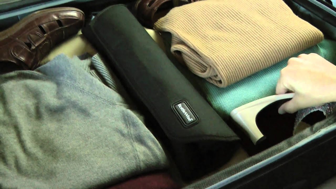 BottleWise Rollup How to pack liquids in your luggage. YouTube