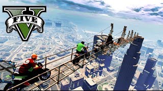 GTA V Online -EL PUENTE FLOTANTE DEL CIELO! - NexxuzHD