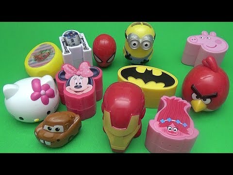 Surprise Egg Opening Memory Game for Kids! Disney Batman Hello Kitty Peppa Pig Spider-Man!!