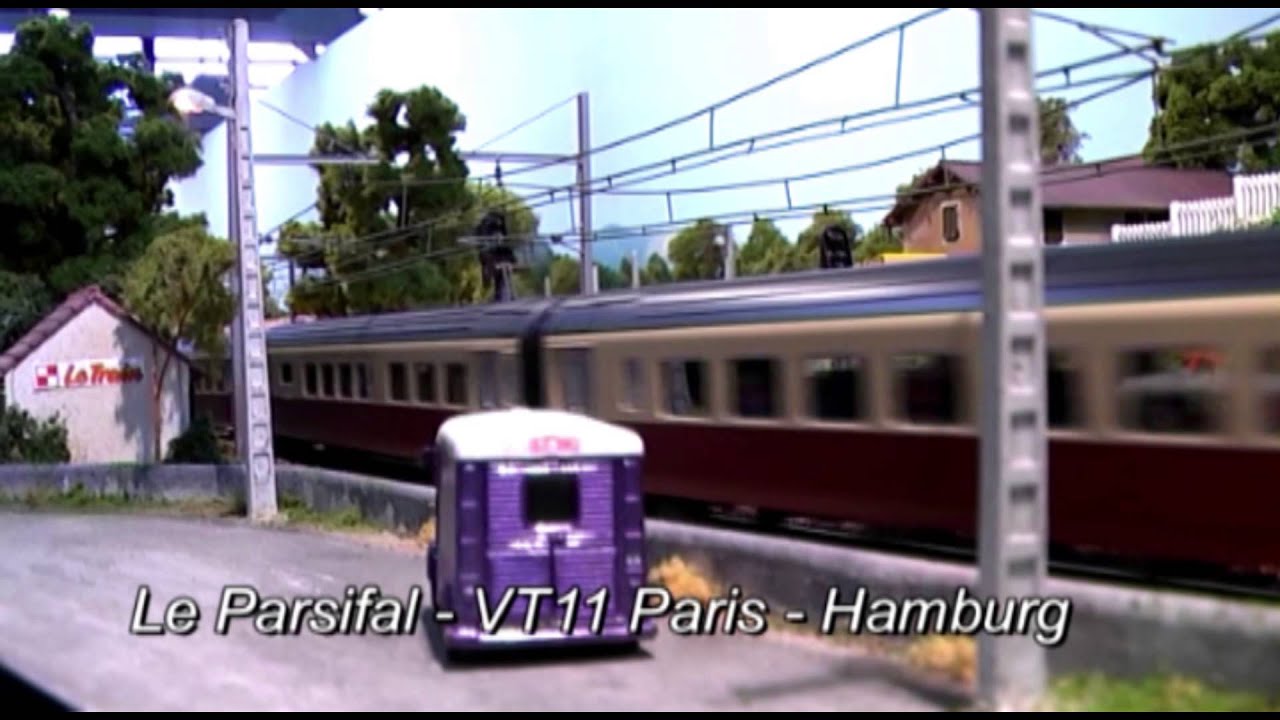 French HO European Model Train Layout Modellanlagen - YouTube