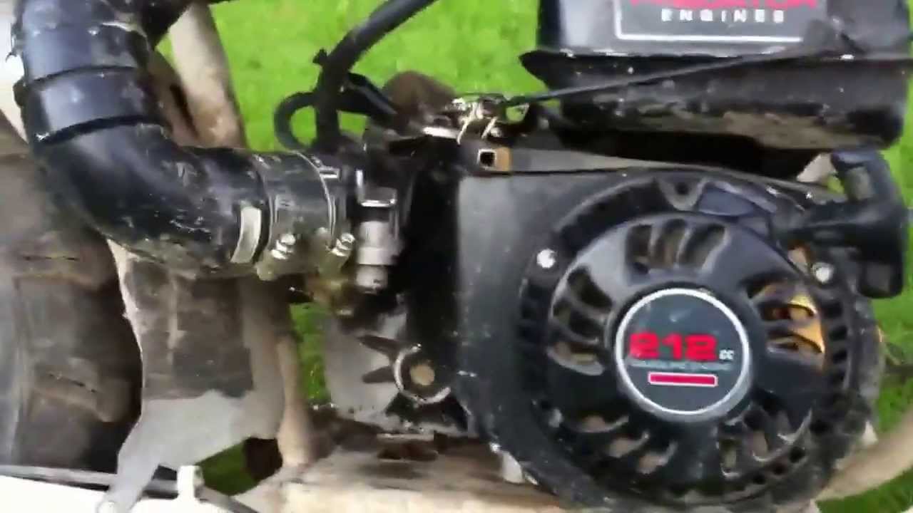 Mini baja bike 212cc predator tav2 torque converter - YouTube