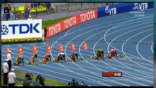 Usain Bolt Moscow 2013 100M Men Heat 7 IAAF World Championship