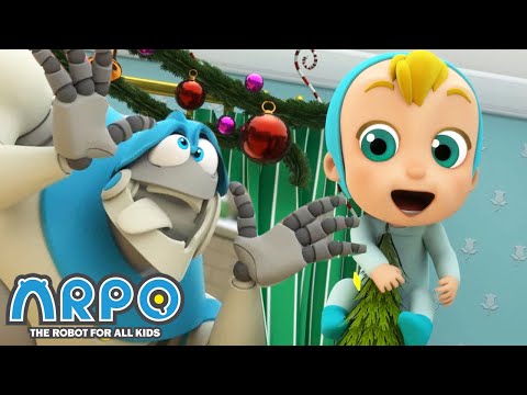 Arpo the Robot | Get off the CHRISTMAS TREE! | NEW VIDEO | Funny Cartoons for Kids | Arpo and Daniel