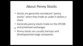 Advantages Of Trading Penny Stocks