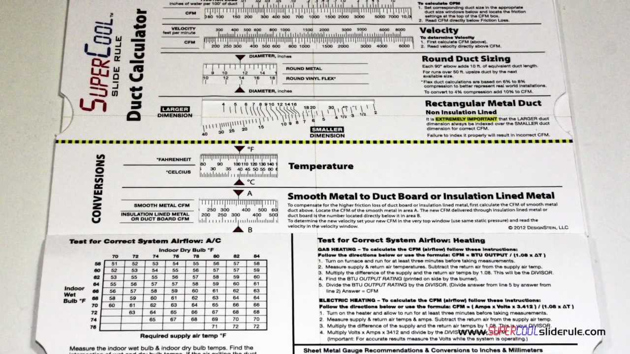 Duct Size How to size a Duct System for a House YouTube