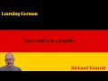 How I learnt German (with captions in English)