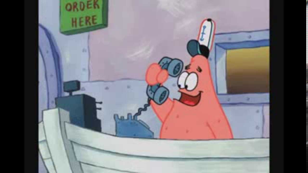 SpongeBob and Patrick talk on the phone - YouTube