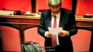 L'interrogazione del senatore Pdl Antonio Razzi