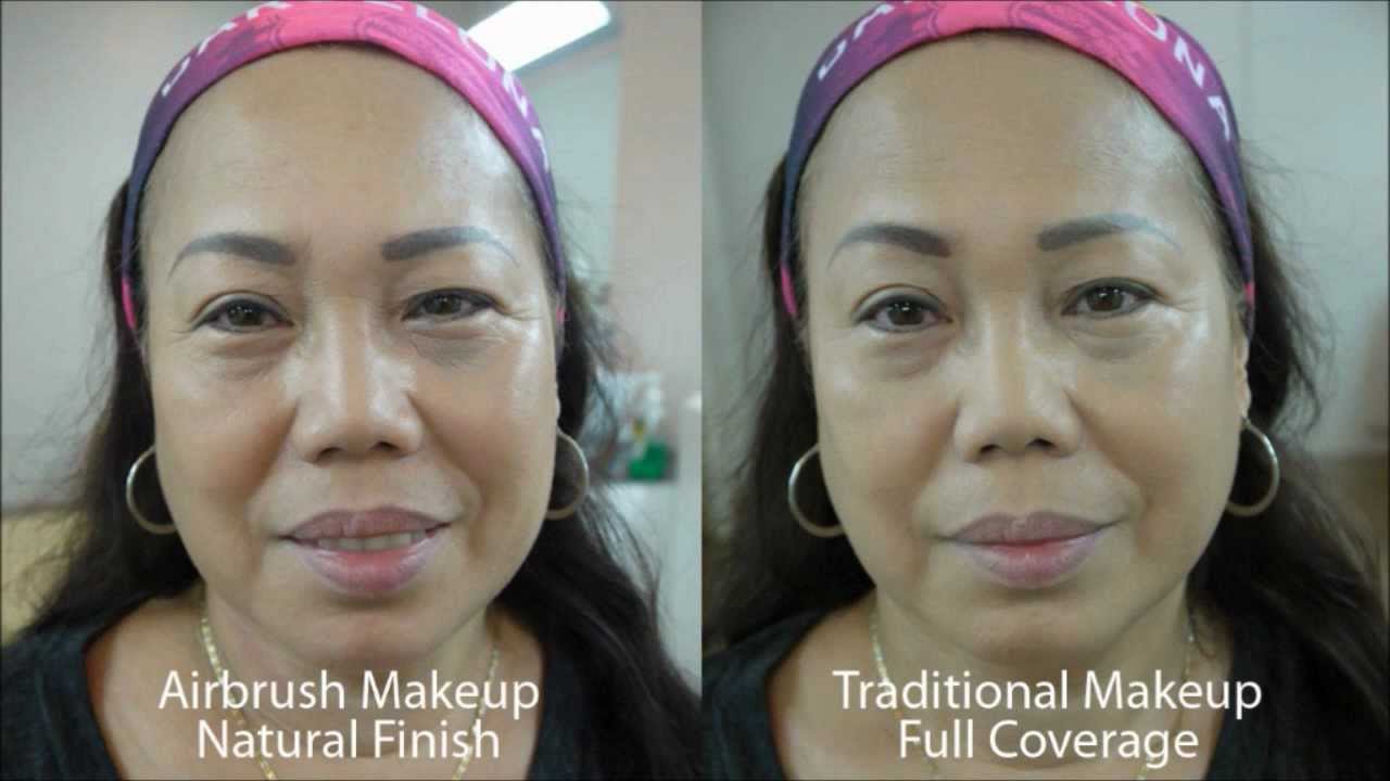 Airbrush vs Traditional Makeup - YouTube