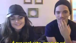 [LEGENDADO] Ian Harding e Lucy Hale falam sobre a vinda do cast ao Brasil.