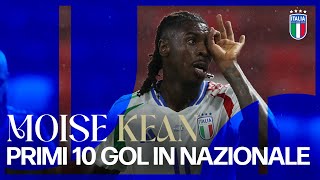 I primi 10 gol di Kean in Nazionale
