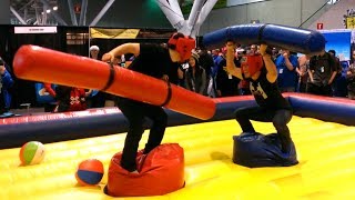 CaptainSparklez vs. Markiplier - PAX Foam Wiener Battle, Also Backflips