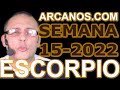 Video Horscopo Semanal ESCORPIO  del 3 al 9 Abril 2022 (Semana 2022-15) (Lectura del Tarot)