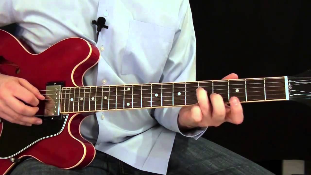 Blues Rhythm Guitar Lesson Key of E YouTube