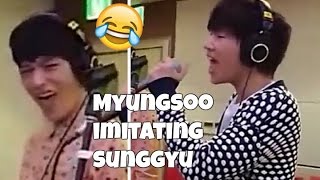 INFINITE L imitates Sunggyu singing Nothing's Over