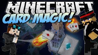 Minecraft | CARD MAGIC! (Throw Magical Cards with Crazy Effects!) | Mod Showcase