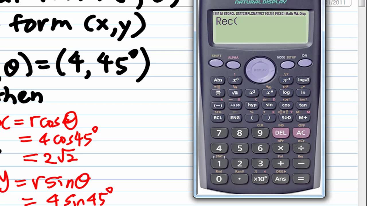 Convert Polar Coordinates to Cartesian Coordinates - YouTube