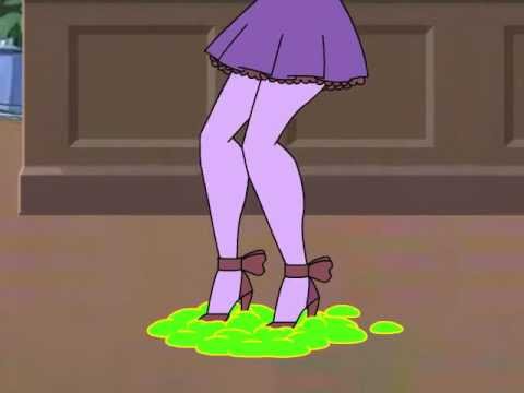 Cartoon damsel stuck in a hotel lobby - YouTube