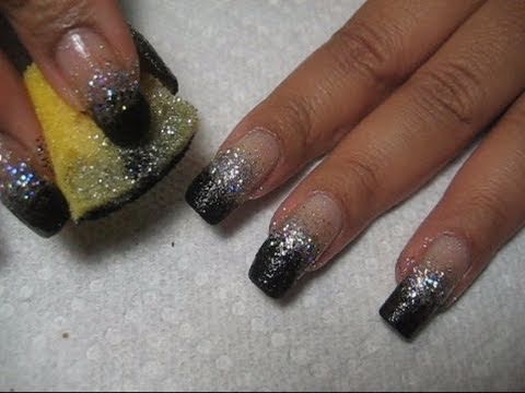 new years bling silver black sponging nail art tutorial youtube more pics can - Youtube White Christmas new years bling silver black sponging nail art tutorial youtube more pics can - Youtube White Christmas