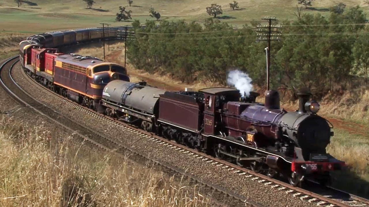 Steam Train to the Riverina 3265 to Junee Australian Trains YouTube