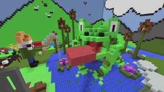 Minecraft Xbox - Hunger Games In The Magic Garden - Round 3