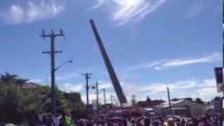 Port Kembla stack blown up