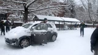 Students get out of hand during Friday's snowfall