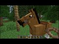 Minecraft: Horses! (Tutorial, Crafting Recipes, Taming)