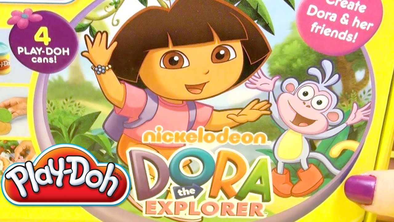 Play Doh Dora The Explorer Playdough Kit Hasbro Toys Dora shaped