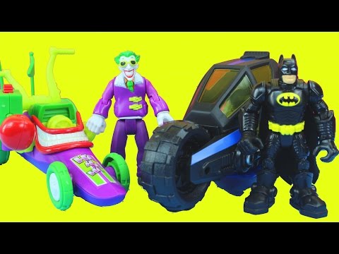 Joker's Dream with Batman Batcycle Joker Funny car Captain America Thor Wolverine Spider-man