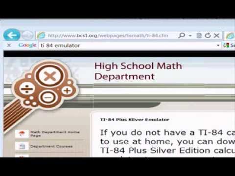 How to Download a TI 84 Emulator - YouTube