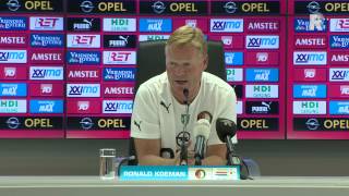 Persconferentie met Feyenoord-trainer Ronald Koeman