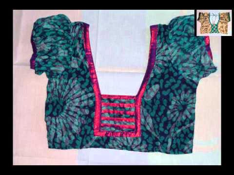 saree blouse back neck design designer by padmaja - YouTube