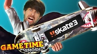 GRINDING POLES IN SKATE 3 (Gametime w/ Smosh Games)