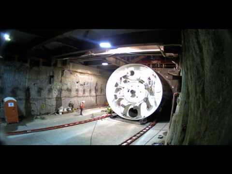 Time Lapse: EPB Assembly at the Central Subway - YouTube